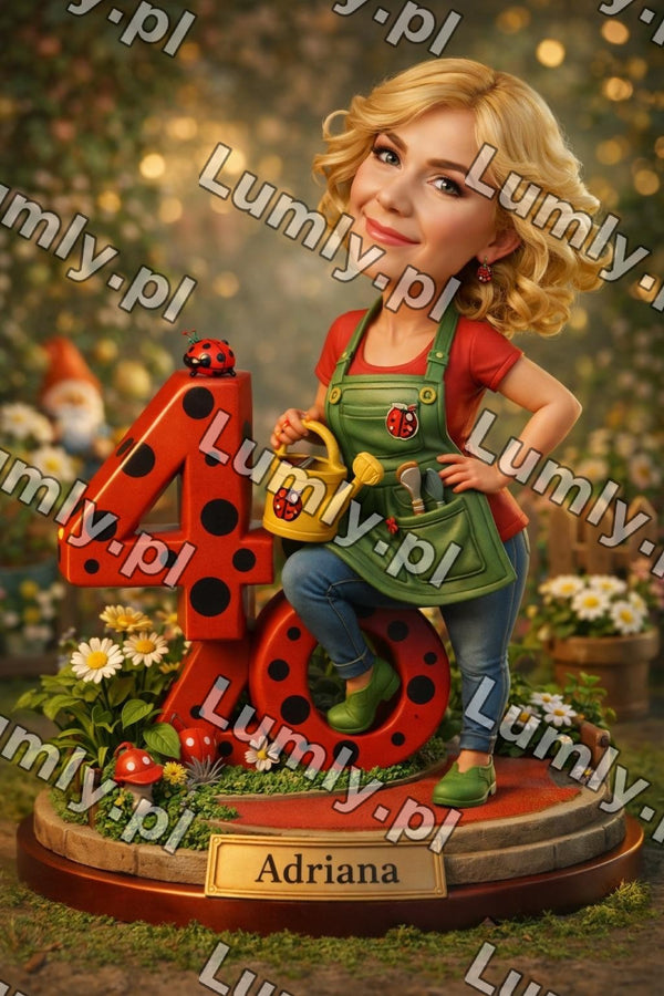 Wydruk na szkle na podstawce drewnianej - Rozmiar 20×30 cm