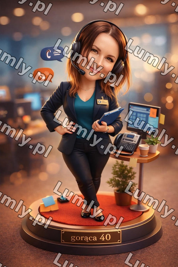 Wydruk na szkle na podstawce LED - Rozmiar 20×30 cm