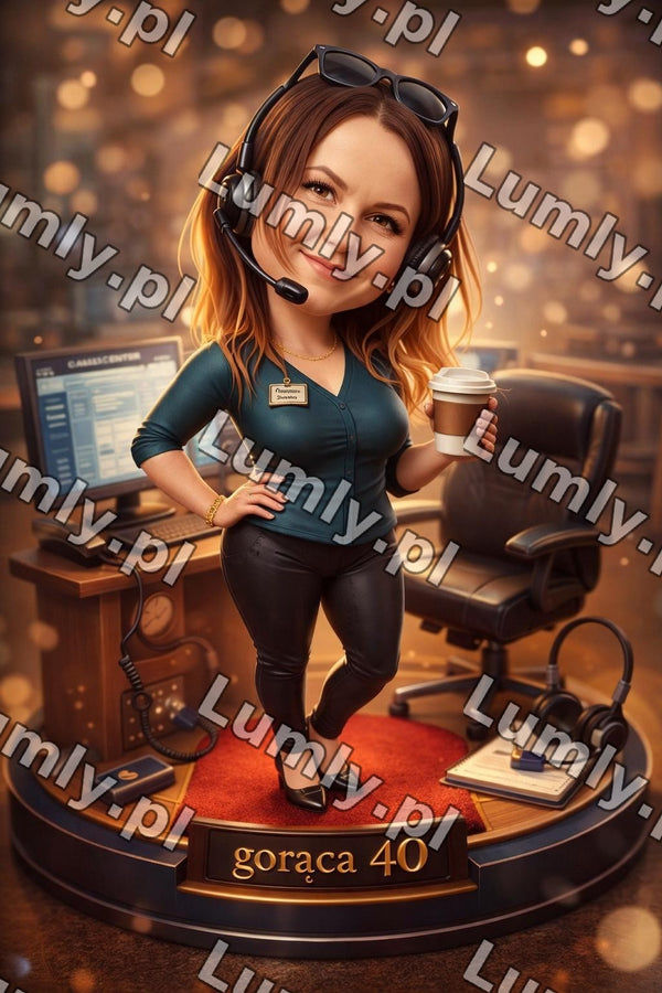 Wydruk na szkle na podstawce LED - Rozmiar 20×30 cm