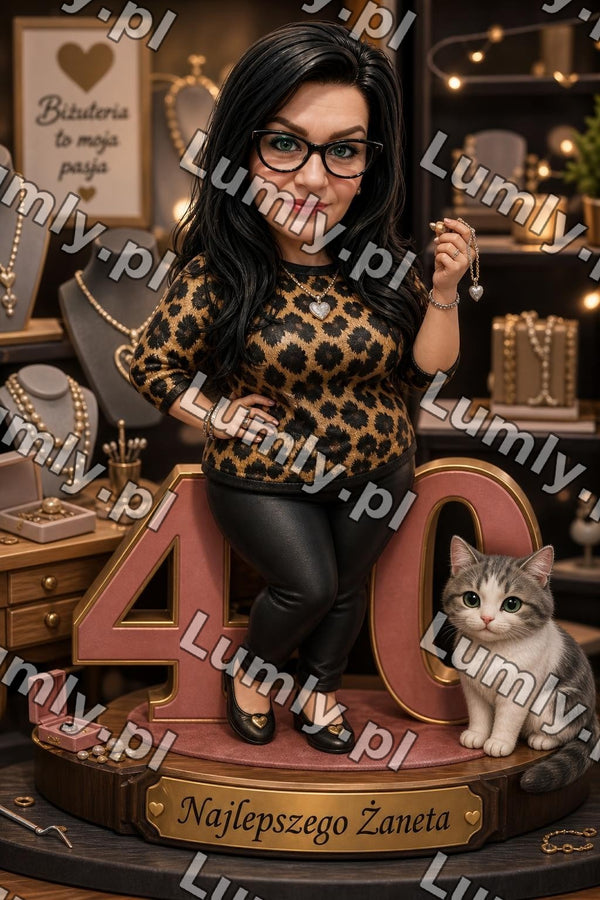 Plakat w czarnej ramce za szkłem - Rozmiar 20×30 cm