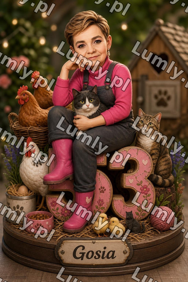 Plakat w drewnianej ramce za szkłem - Rozmiar 30×45 cm