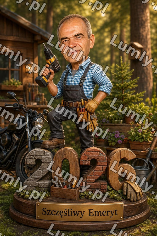 Plakat w drewnianej ramce za szkłem - Rozmiar 30×45 cm