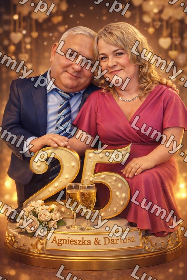 Wydruk na szkle na podstawce drewnianej - Rozmiar 20×30 cm