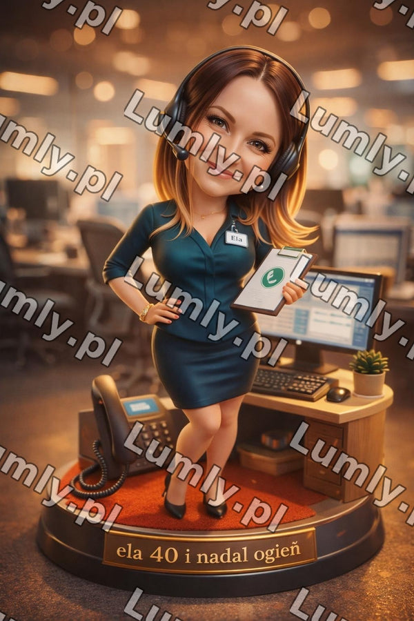 Wydruk na szkle na podstawce LED - Rozmiar 20×30 cm