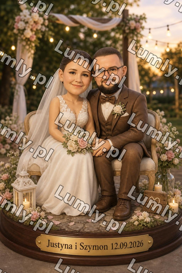 Wydruk na szkle na podstawce LED - Rozmiar 20×30 cm