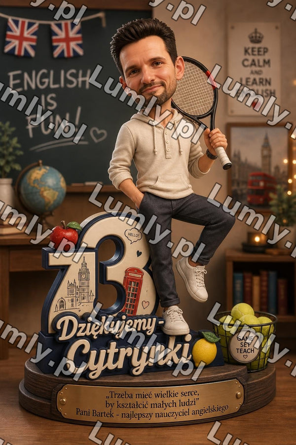 Plakat w drewnianej ramce za szkłem - Rozmiar 20×30 cm