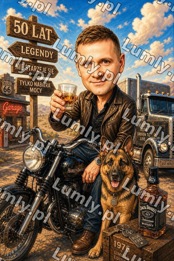 Plakat w czarnej ramce za szkłem - Rozmiar 30×45 cm