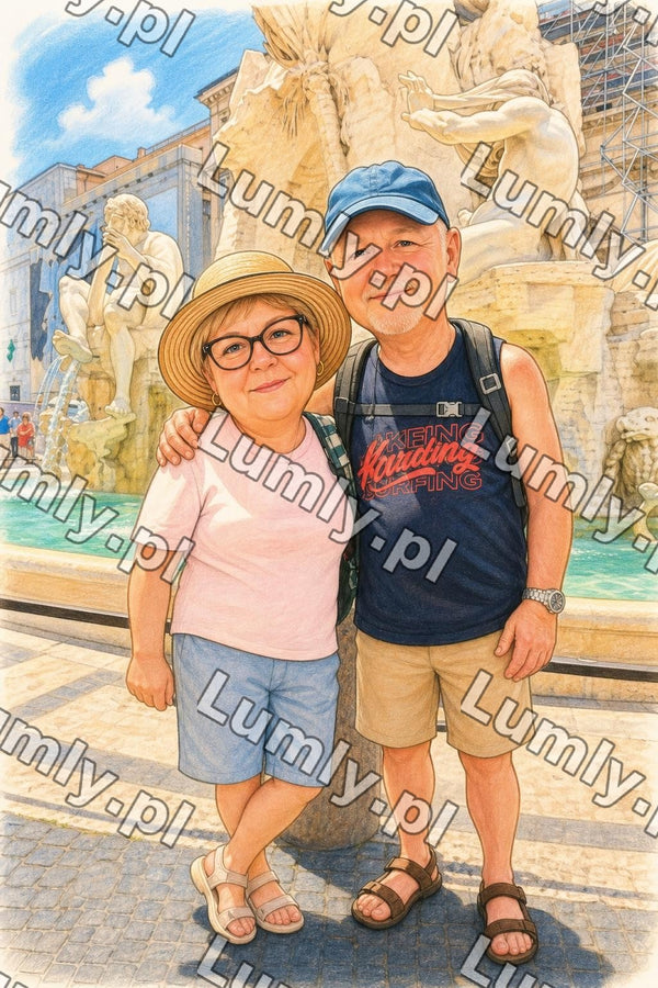 Plakat w drewnianej ramce za szkłem - Rozmiar 40×60 cm
