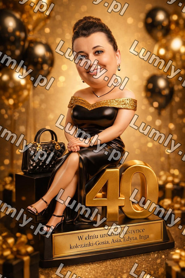 Plakat w drewnianej ramce za szkłem - Rozmiar 20×30 cm