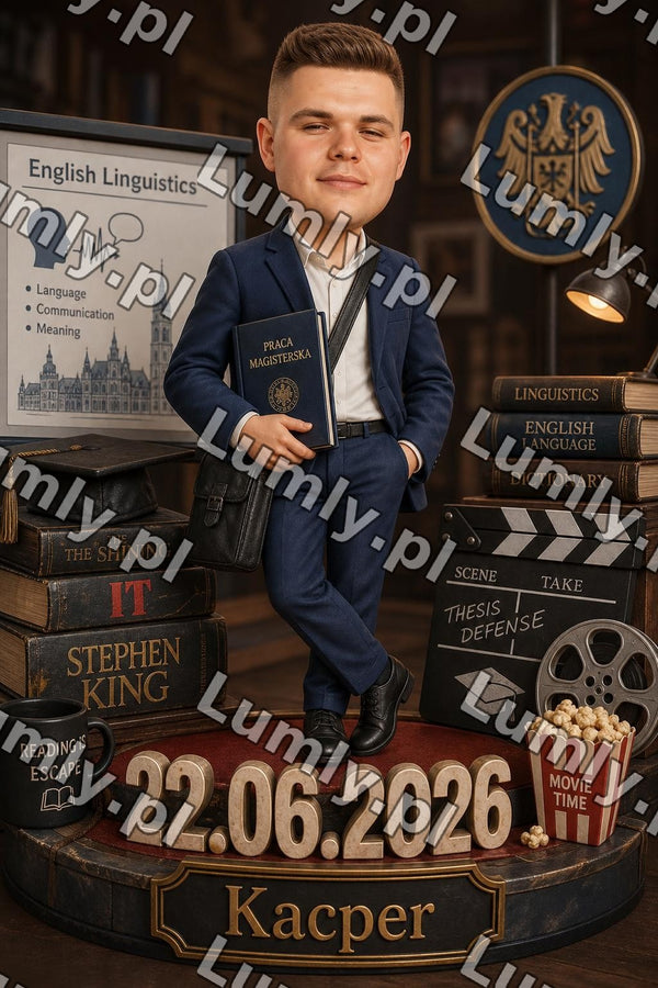 Plakat w czarnej ramce za szkłem - Rozmiar 20×30 cm