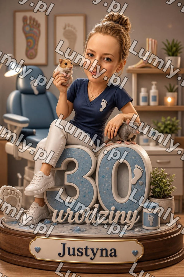 Plakat w drewnianej ramce za szkłem - Rozmiar 30×45 cm