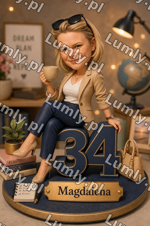 Plakat w drewnianej ramce za szkłem - Rozmiar 30×45 cm