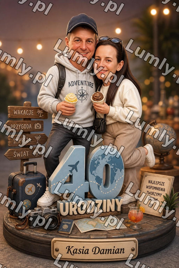 Plakat w czarnej ramce za szkłem - Rozmiar 40×60 cm