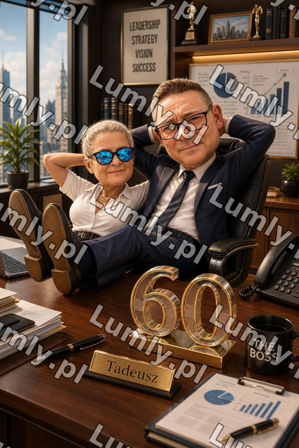 Plakat w białej ramce za szkłem - Rozmiar 60×90 cm