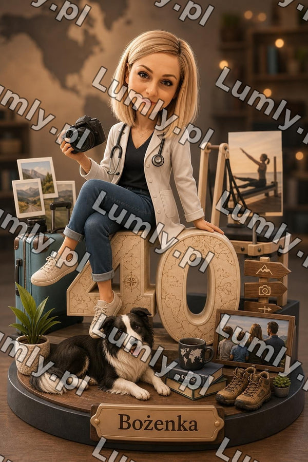 Plakat w czarnej ramce za szkłem - Rozmiar 20×30 cm
