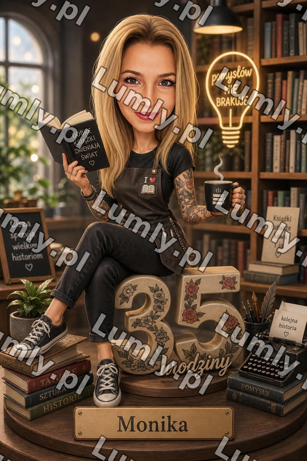 Plakat w czarnej ramce za szkłem - Rozmiar 20×30 cm