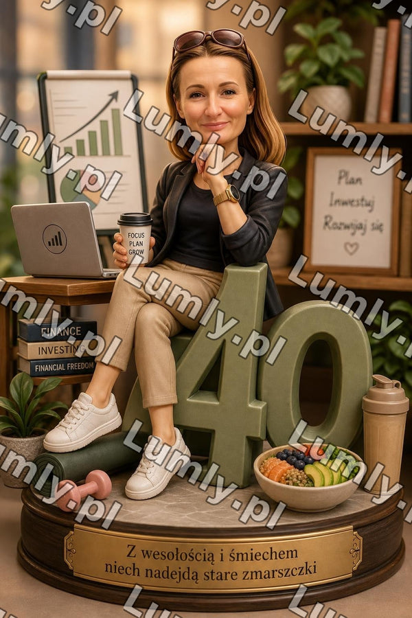 Plakat w drewnianej ramce za szkłem - Rozmiar 40×60 cm