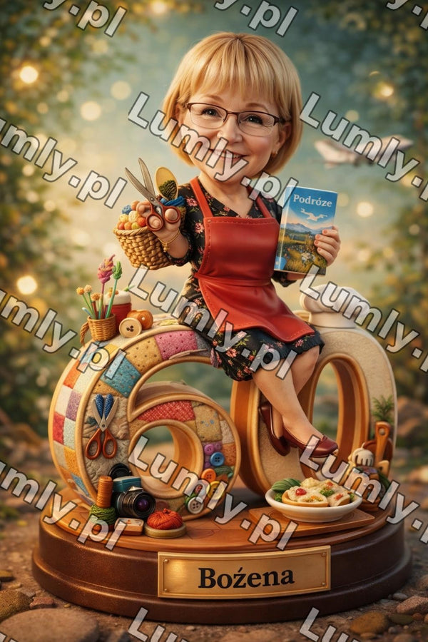 Wydruk na szkle na podstawce LED - Rozmiar 20×30 cm