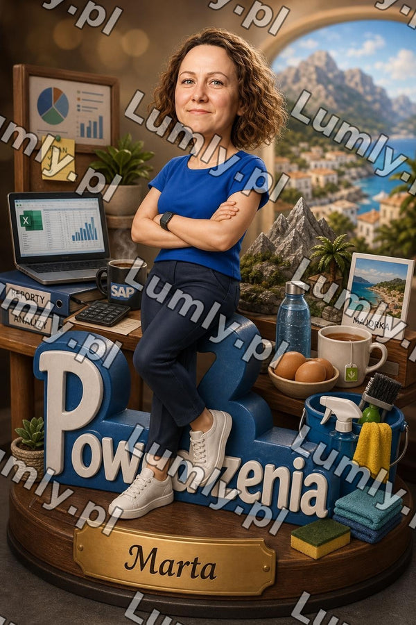 Plakat w białej ramce za szkłem - Rozmiar 30×45 cm