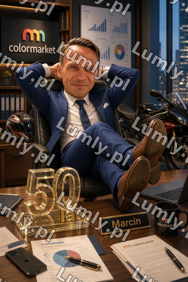 Plakat w drewnianej ramce za szkłem - Rozmiar 40×60 cm