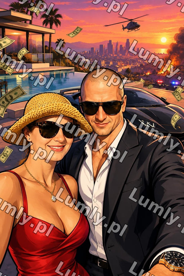 Wydruk na szkle na podstawce LED - Rozmiar 20×30 cm