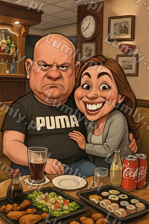 Produkt cyfrowy - Styl karykatura