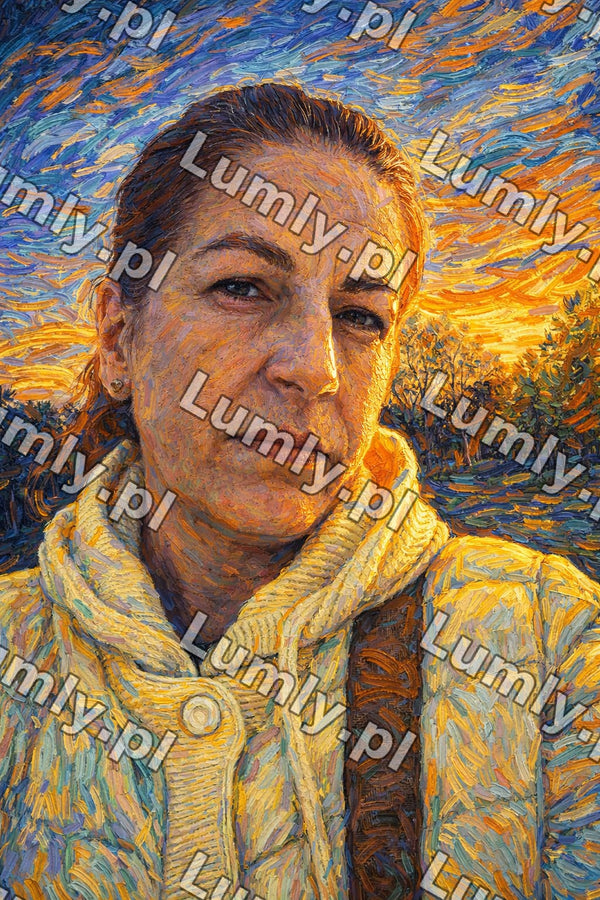 Wydruk na szkle na podstawce drewnianej - Rozmiar 20×30 cm