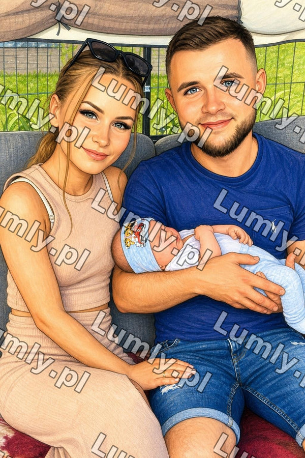 Plakat w drewnianej ramce za szkłem - Rozmiar 20×30 cm