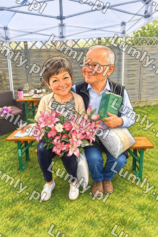 Wydruk na szkle na podstawce drewnianej - Rozmiar 20×30 cm