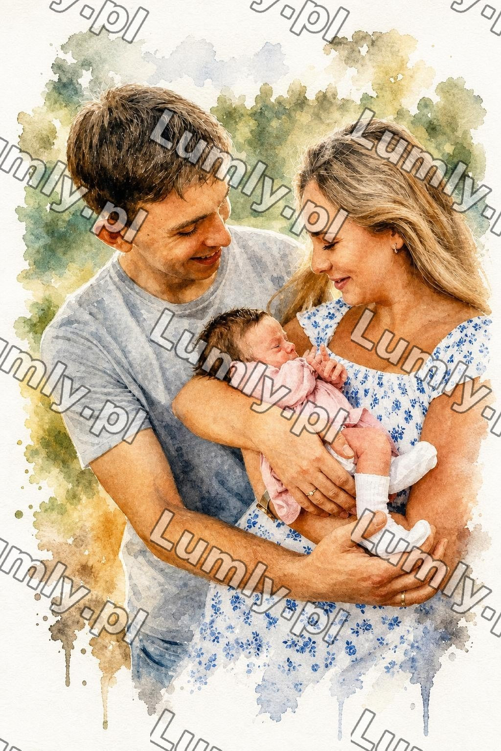 AI watercolor_ok for Obrazzezdj - 99941735
