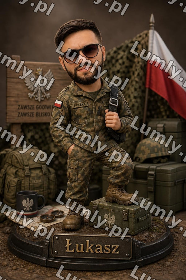 Plakat w czarnej ramce za szkłem - Rozmiar 20×30 cm