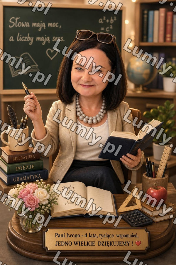Plakat w drewnianej ramce za szkłem - Rozmiar 60×90 cm