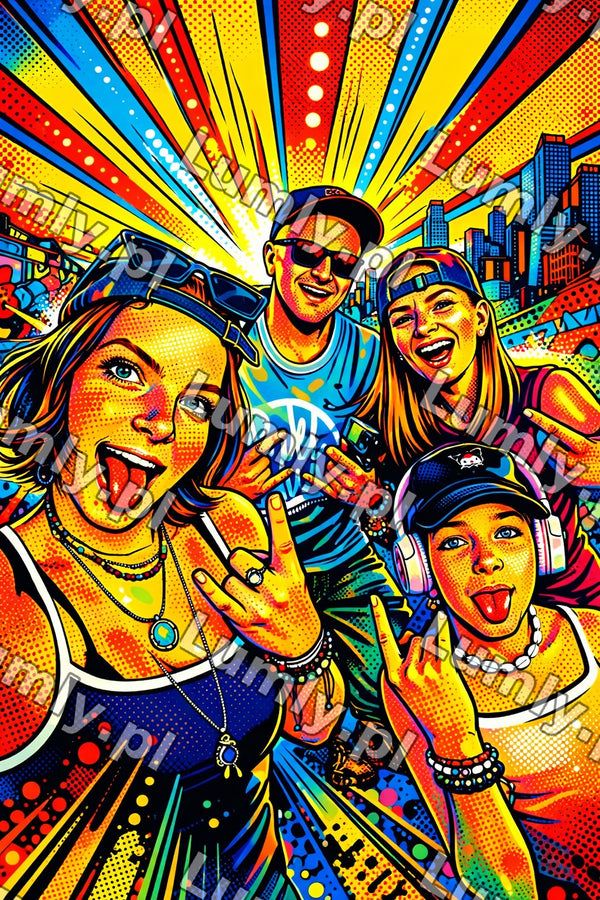 Plik cyfrowy do pobrania - Styl pop-art