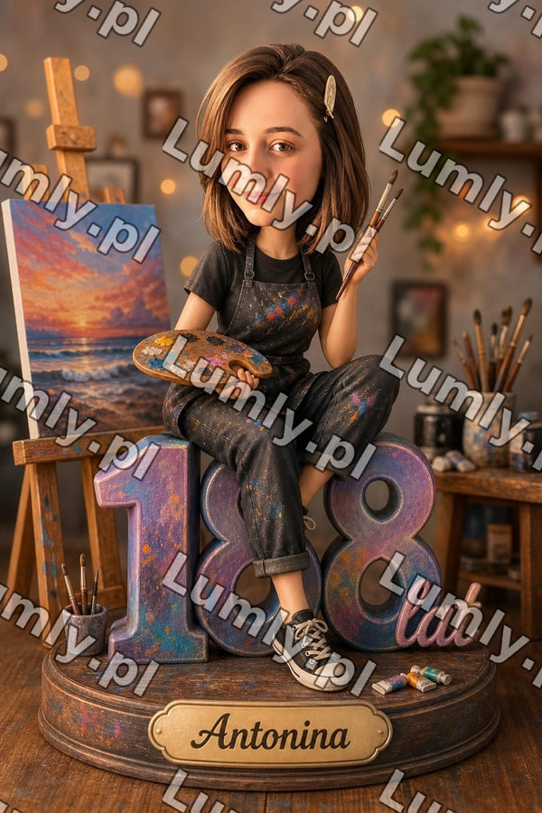 Plakat w drewnianej ramce za szkłem - Rozmiar 40×60 cm