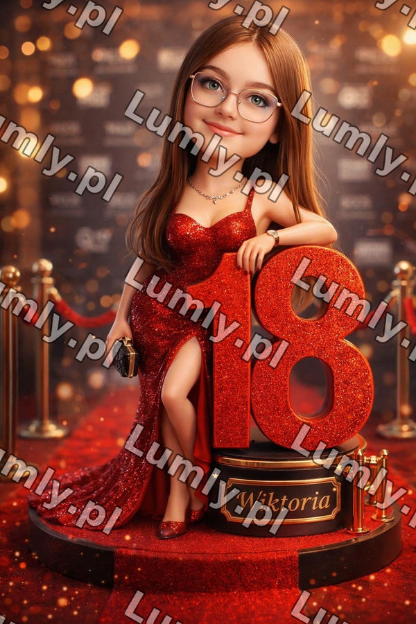 Wydruk na szkle na podstawce LED - Rozmiar 20×30 cm