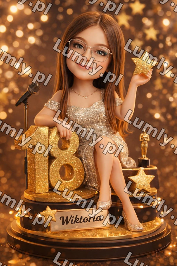 Wydruk na szkle na podstawce LED - Rozmiar 20×30 cm