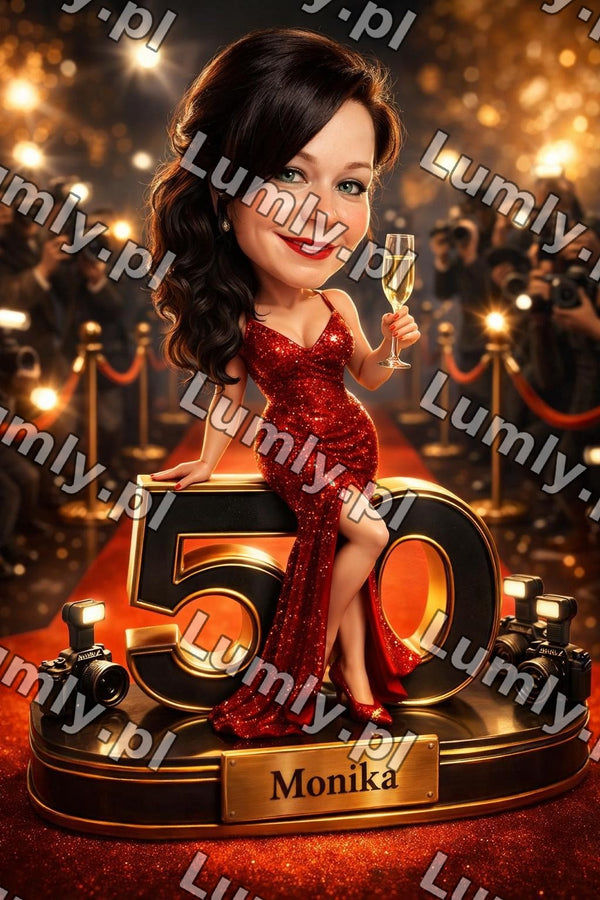 Wydruk na szkle na podstawce LED - Rozmiar 20×30 cm