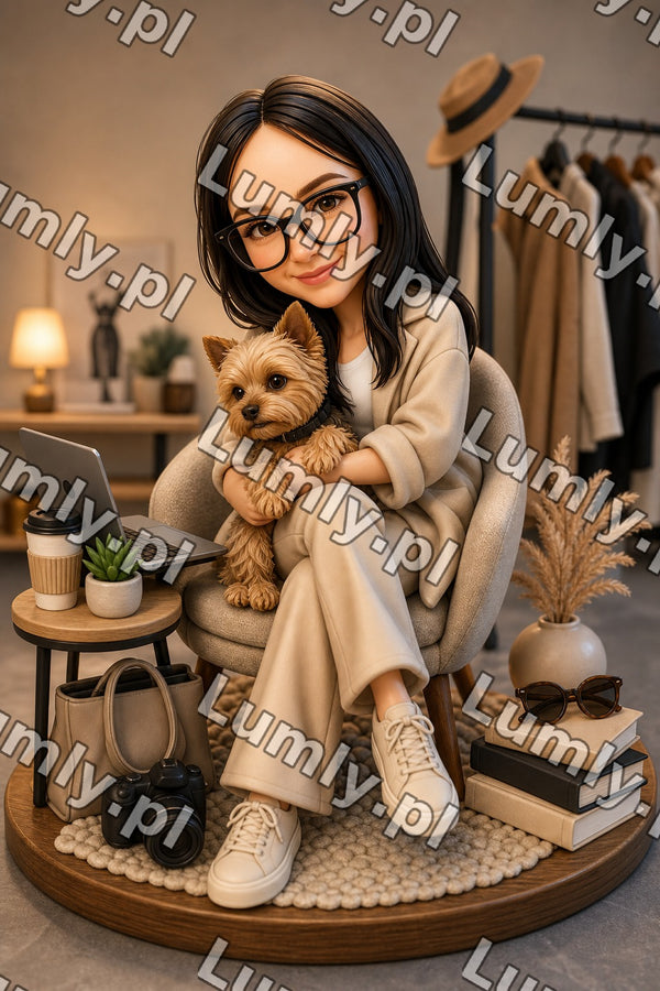 Plakat w czarnej ramce za szkłem - Rozmiar 20×30 cm