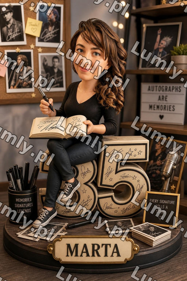 Plakat w czarnej ramce za szkłem - Rozmiar 20×30 cm