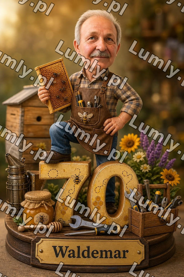 Plakat w drewnianej ramce za szkłem - Rozmiar 40×60 cm