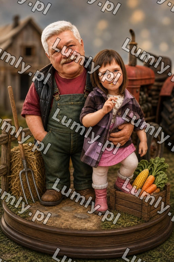 Wydruk na szkle na podstawce LED - Rozmiar 20×30 cm