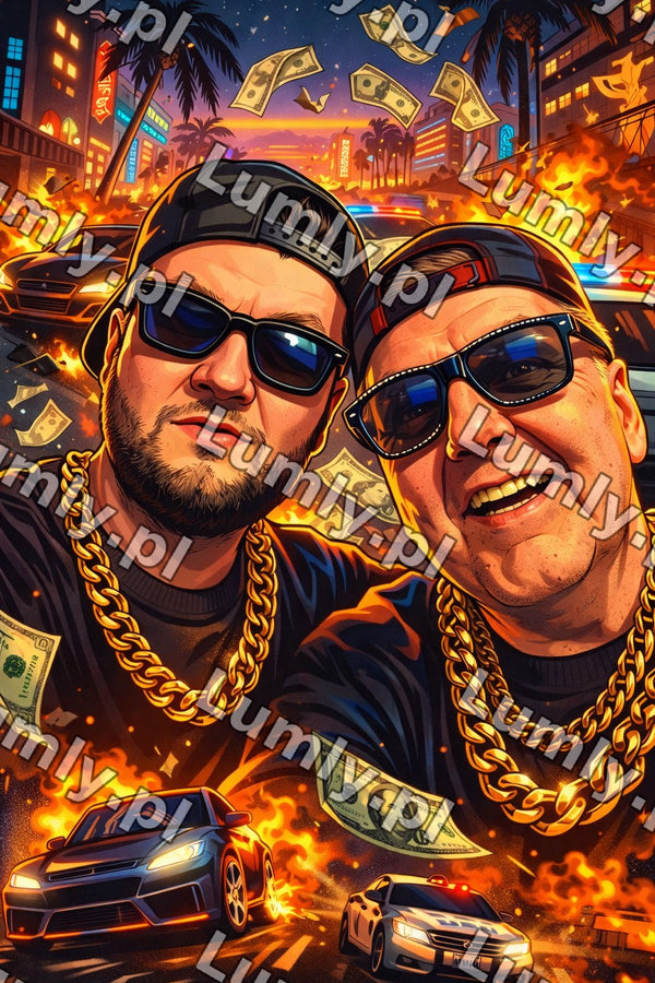 Plakat w czarnej ramce za szkłem - Rozmiar 20×30 cm