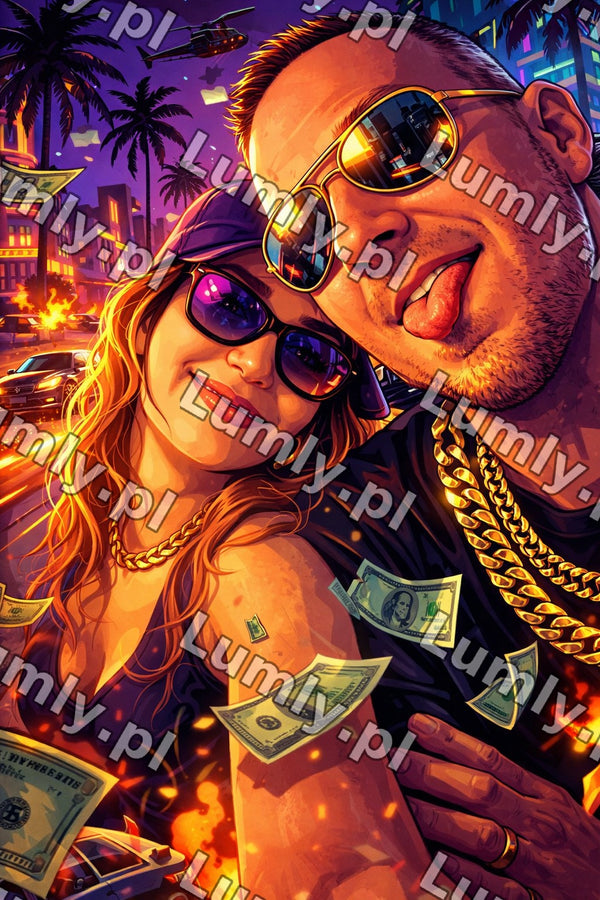 Plakat w czarnej ramce za szkłem - Rozmiar 20×30 cm