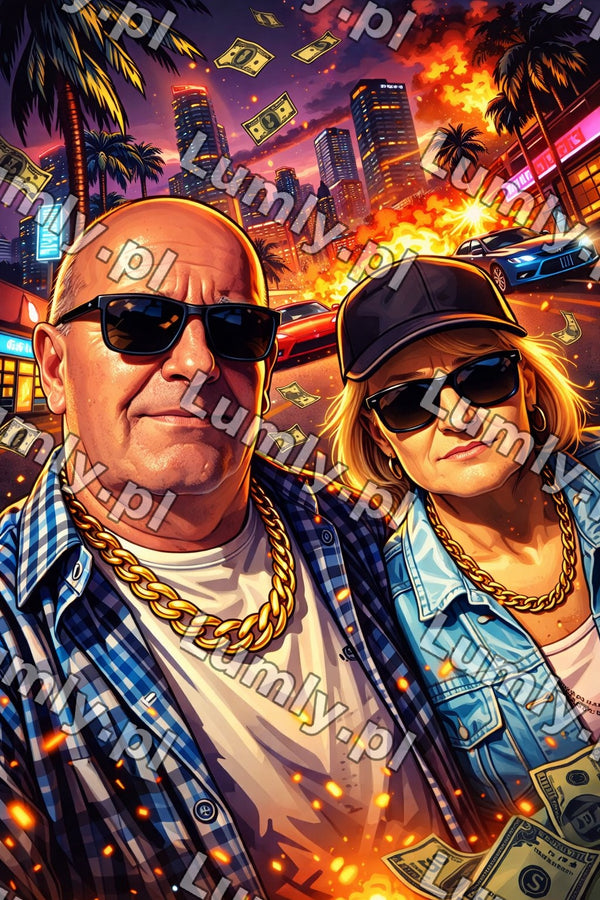 Plakat w drewnianej ramce za szkłem - Rozmiar 20×30 cm