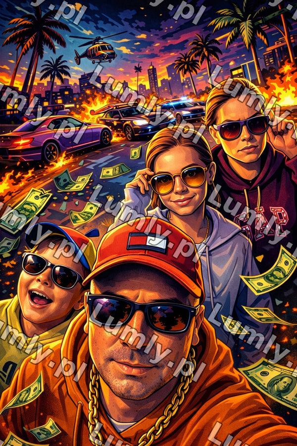 Plakat w czarnej ramce za szkłem - Rozmiar 60×90 cm