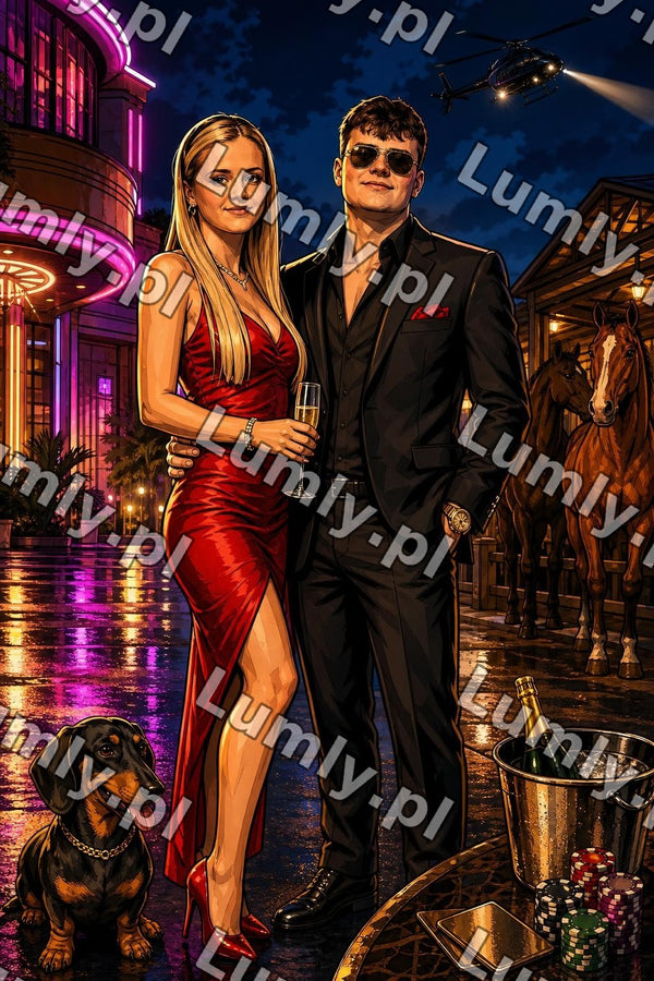 Plakat w czarnej ramce za szkłem - Rozmiar 20×30 cm