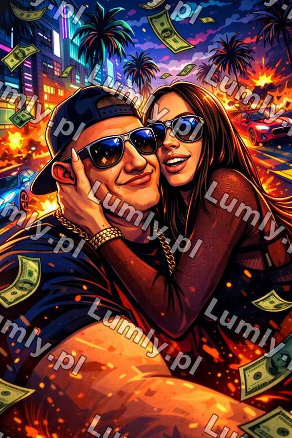 Plakat w czarnej ramce za szkłem - Rozmiar 60×90 cm