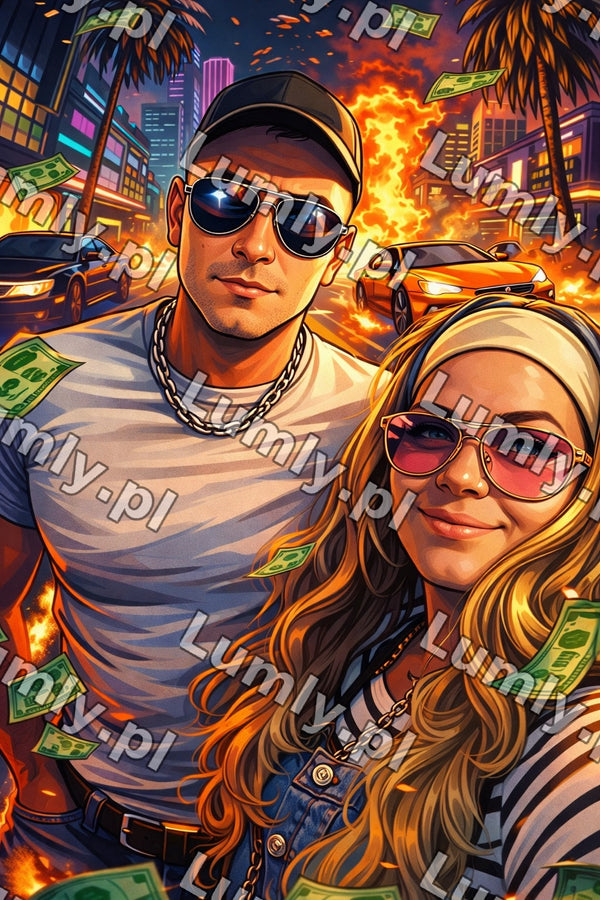 Plakat w drewnianej ramce za szkłem - Rozmiar 20×30 cm