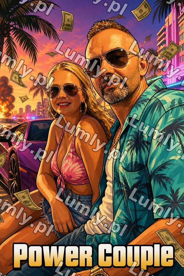 Plakat w drewnianej ramce za szkłem - Rozmiar 30×45 cm