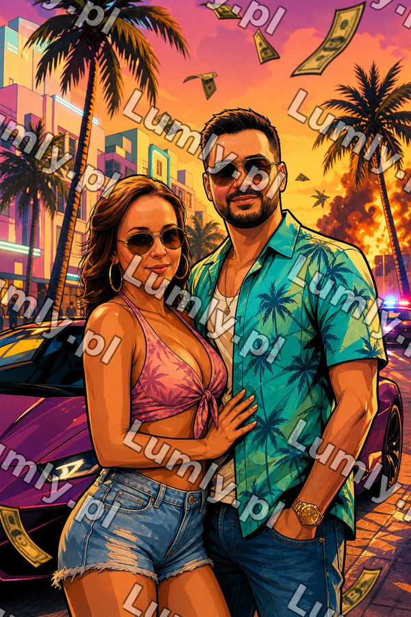 Plakat w drewnianej ramce za szkłem - Rozmiar 40×60 cm